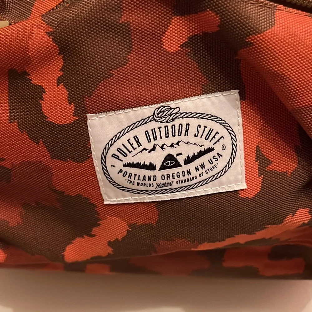 Poler Outdoor Stuff Orange / Brown Camo Backpack